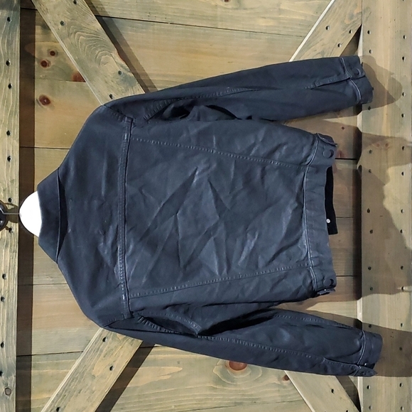 ZARA BLACK DENIM JEAN JACKET SIZE SMALL - Picture 6 of 6